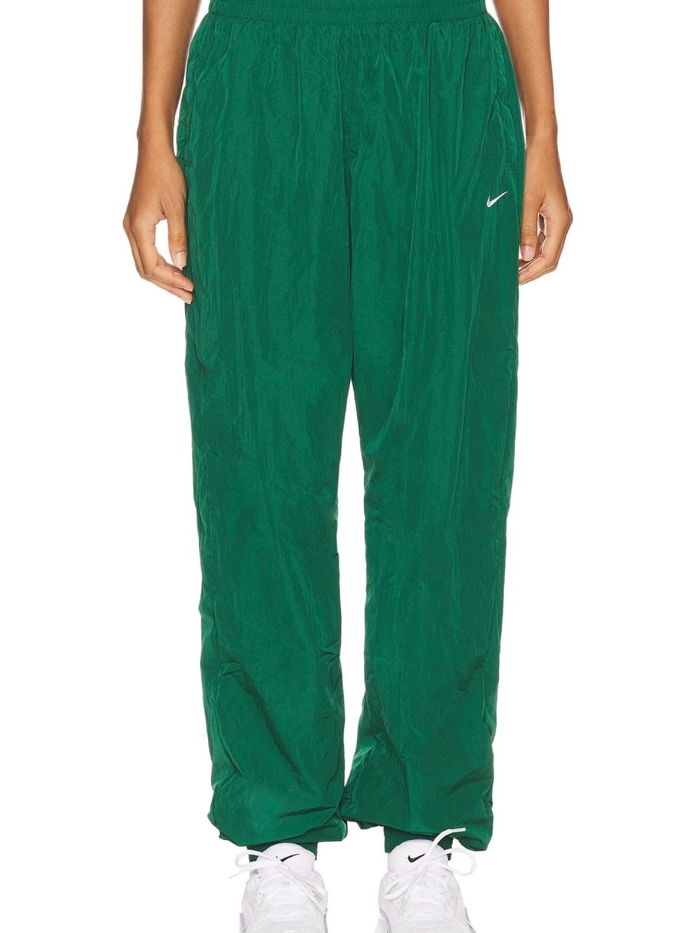 Nike Emerald Green Women's Track Pants with Swoosh